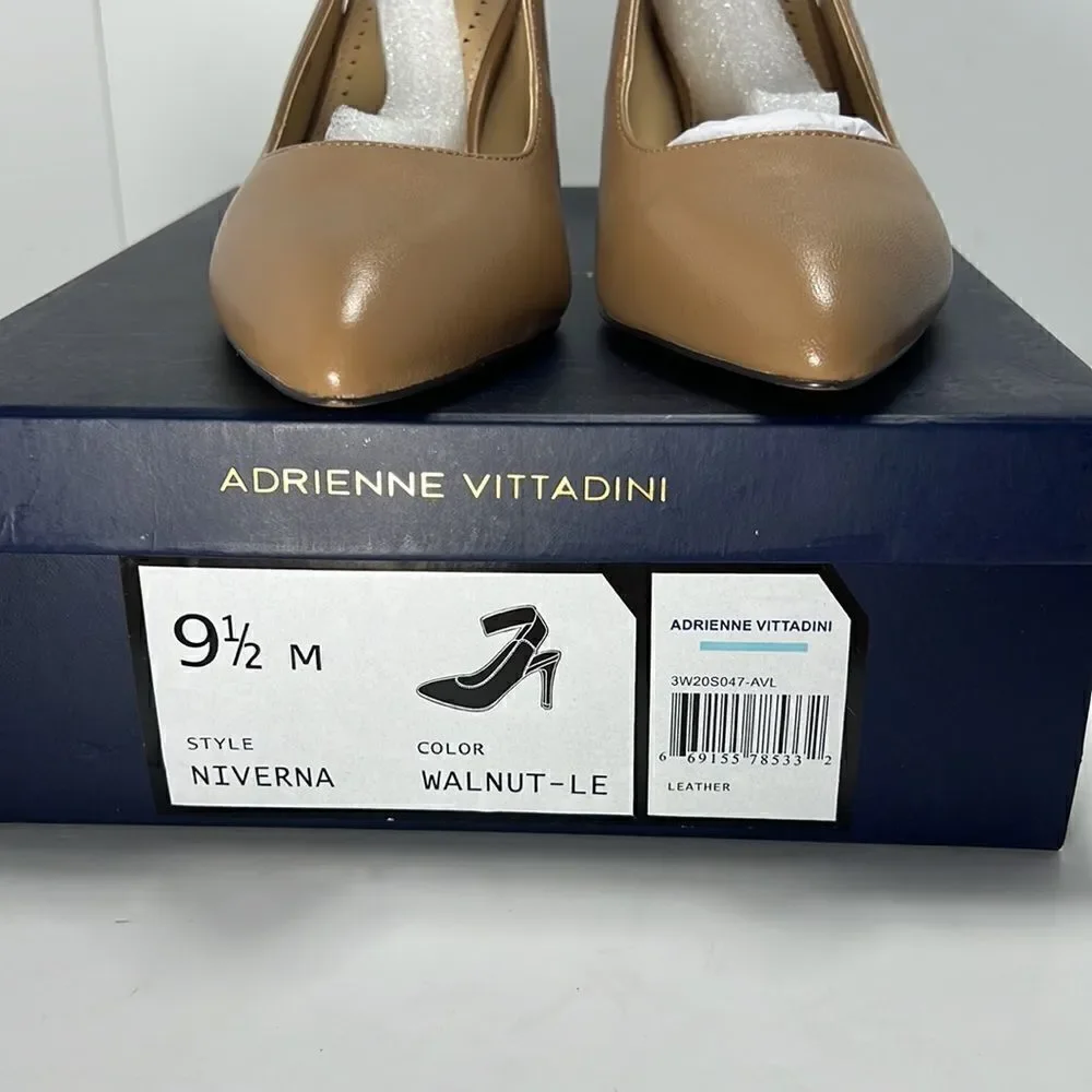 Adrienne Vittadini Niverna Walnut Ankle Strap Heels size 9.5 M - Picture 6 of 6